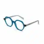 Bazeti Kids Hexagonal Blue Eyeglasses – Lightweight Acetate Frame | Bespecta UAE