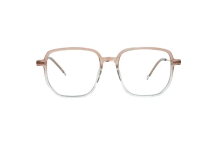 Duotone Square Eyeglasses UAE for Unisex. Bazeti TJ865 Brown Color Front View