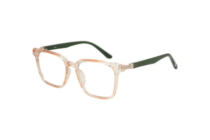Unisex Eyeglasses Square UAE. TJ866 Orange Main View.
