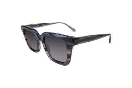 Blue Grey Striped Sunglasses UAE. Bazeti G2073 Main View.