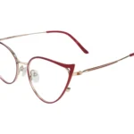 Women's Cat Eye Glasses UAE available in Red Color. Bazeti G9016 Main View.