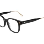Classy Clip-On Eyeglasses UAE in Black and Gold Color. Main view without clip-on.