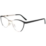Trendy Women Cat Eye Glasses UAE in Black Color. Main View of the Frame.